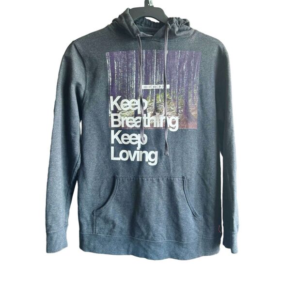 GLMR KLLS Womens Size Large Graphic Print Gray Hoodie Sweatshirt Back To School - Picture 1 of 15